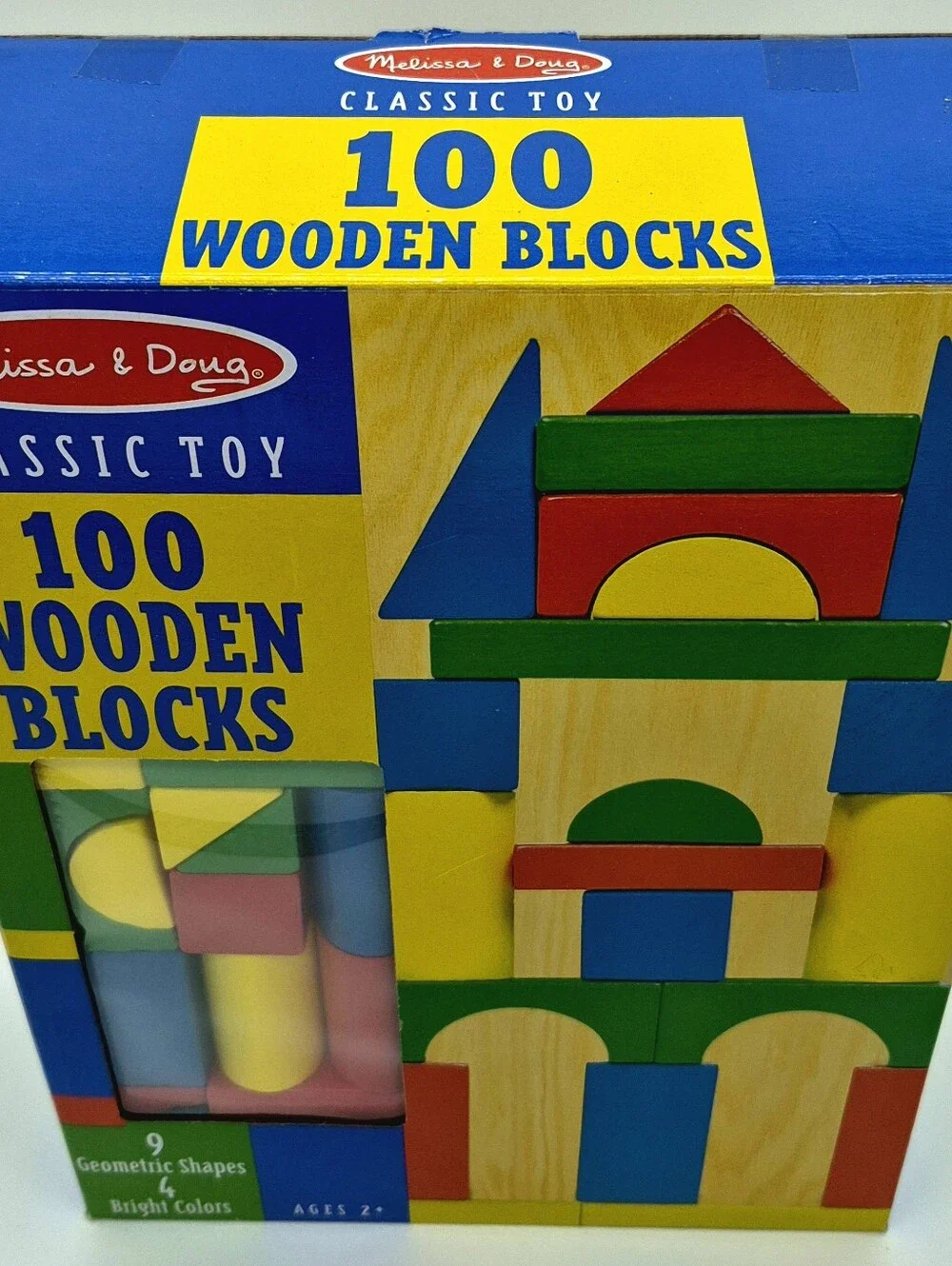 🧸 Melissa & Doug 100 Wooden Blocks Building Set – New Sealed